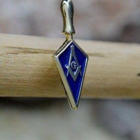 Master Mason Blue Lodge Lapel Pin - Blue Trowel