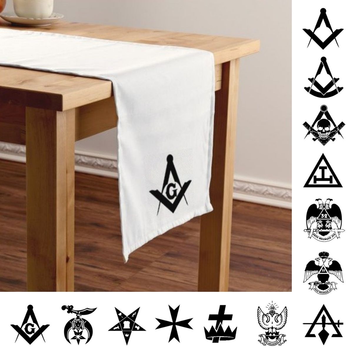 Masonic Table Runners