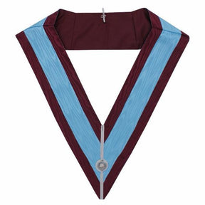 Officers Mark English Regulation Officer Collar - Maroon Moire - Bricks Masons