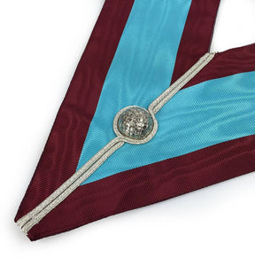 Officers Mark English Regulation Officer Collar - Maroon Moire