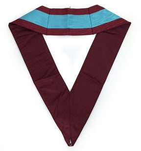 Officers Mark English Regulation Officer Collar - Maroon Moire - Bricks Masons