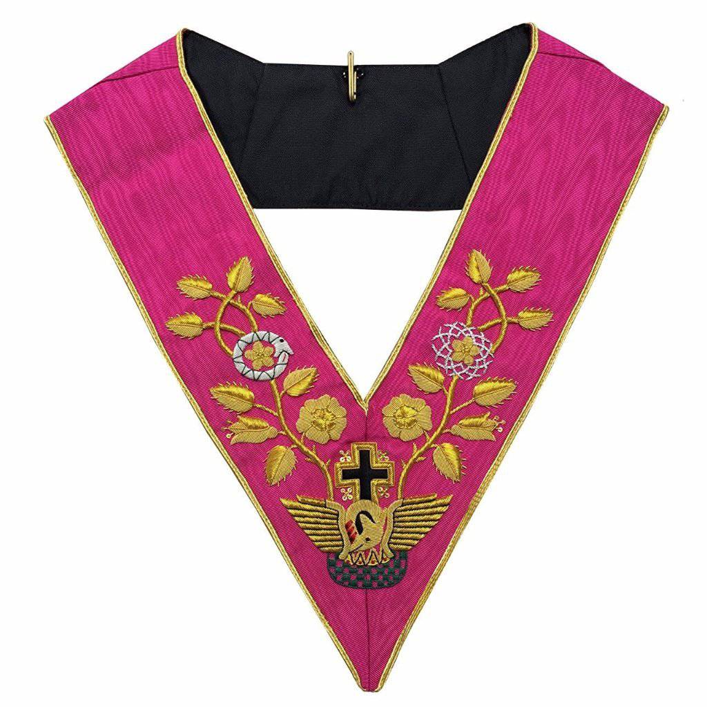 18th Degree Scottish Rite Collar - Pink Moire