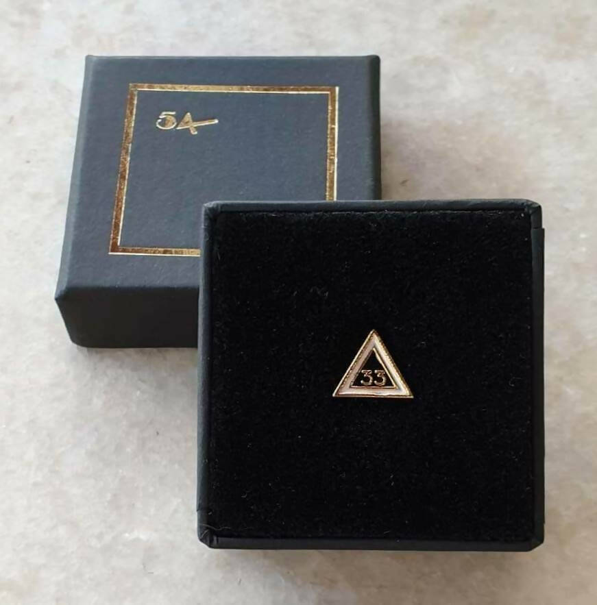 33rd Degree Scottish Rite Lapel Pin – Pointing Up - Bricks Masons