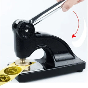 Royal & Select Masters  Long Reach Seal Press - Heavy Embossed Stamp Black Color Customizable - Bricks Masons