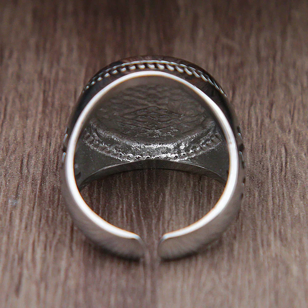 Ancient Israel Ring - Tree Of Life Stainless Steel - Bricks Masons