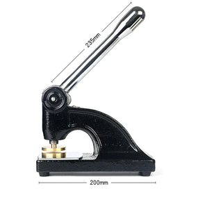 Emulation Rite Long Reach Seal Press - Heavy Embossed Stamp Black Color Customizable - Bricks Masons