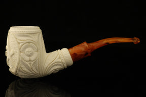Master Mason Blue Lodge Meerschaum Pipe - Handcrafted With Fitted Case - Bricks Masons