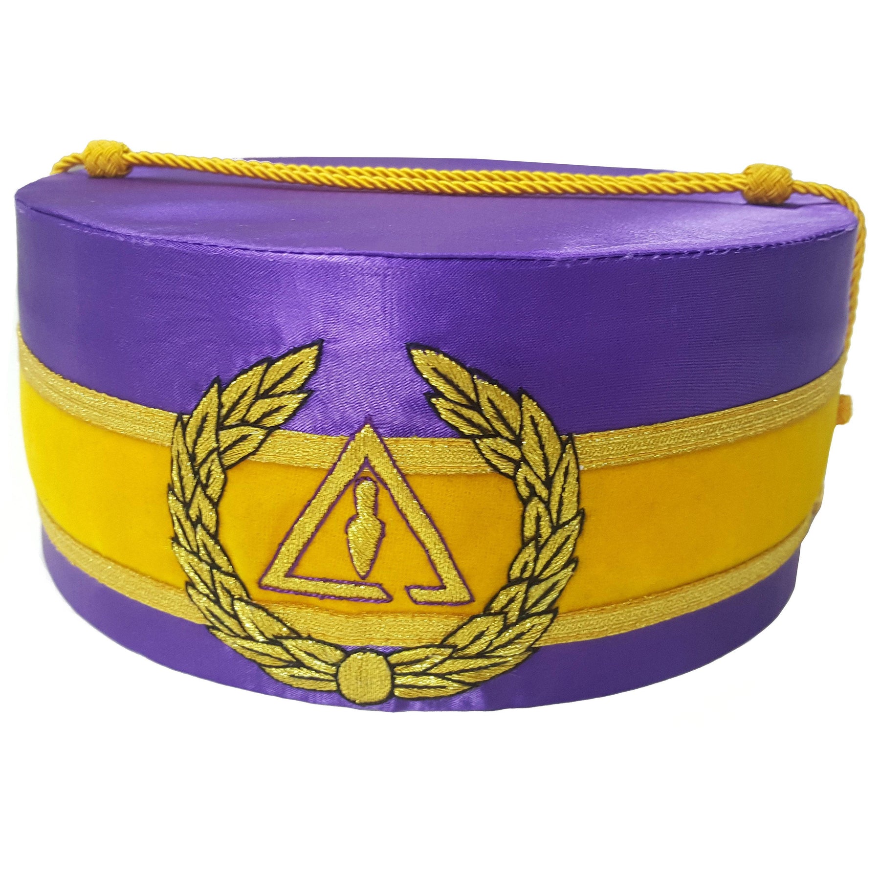 Council Crown Cap - Royal & Select Purple Hand Embroidery - Bricks Masons