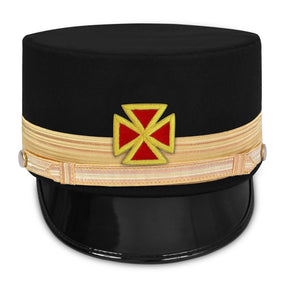 Grand Knights Templar Fatigue Cap - Gold Metal & Braid - Bricks Masons