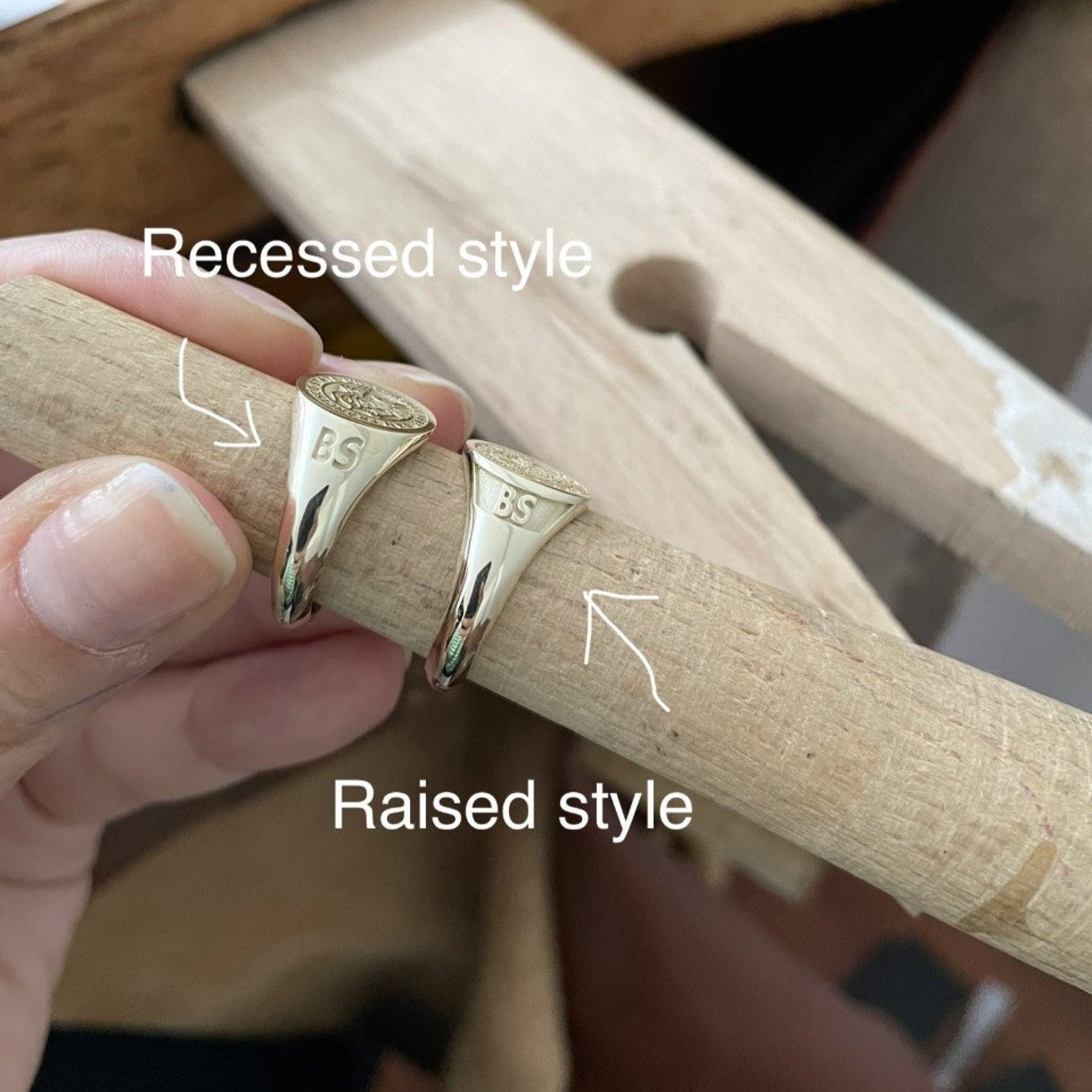 Master Mason Blue Lodge Ring - 10K to 18K Gold Various Sizes - Bricks Masons