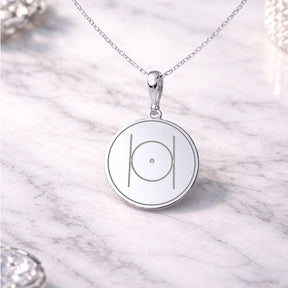Masonic Necklace - Point Within a Circle With Customization - Bricks Masons