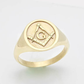Master Mason Blue Lodge Ring - 10K to 18k Gold - Bricks Masons