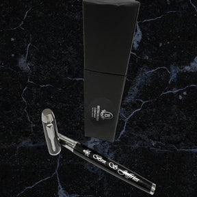 Master Mason Blue Lodge Pen - Silver Engraved Black Ink Rollerball Gift Set - Bricks Masons
