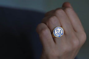 Master Mason Blue Lodge Ring - 10K To 18K Gold Free & Accepted Masons - Bricks Masons