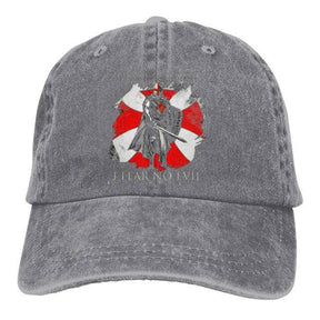Knights Templar Baseball Cap - (I FEAR NO EVIL) - Bricks Masons