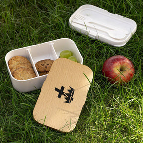 Knights Templar Lunch Box - Wooden Lid - Bricks Masons