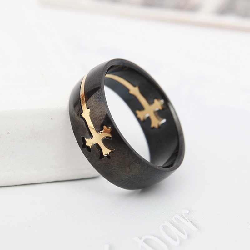 Knights Templar Ring - Cross Gold & Silver - Bricks Masons