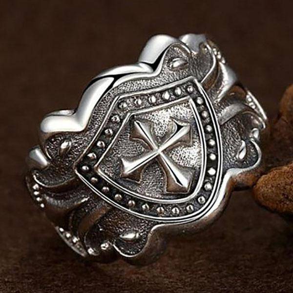 Knights Templar Ring - Exquisite Vintage Adjustable - Bricks Masons