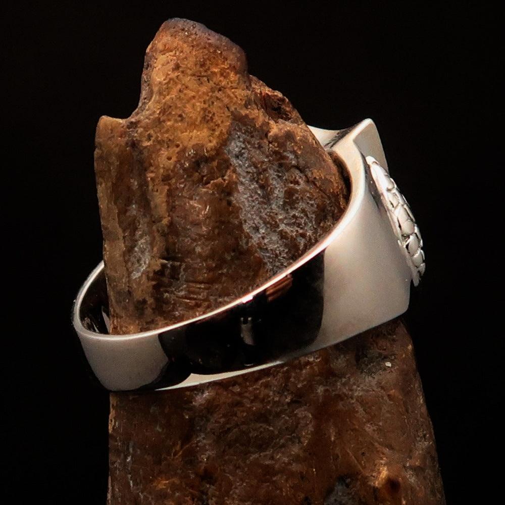 Knights Templar Ring - Flag of Norway Blue Cross On Red - Bricks Masons