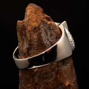 Knights Templar Ring - Flag of Norway Blue Cross On Red - Bricks Masons