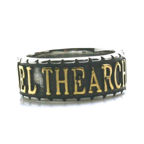 Knights Templar Ring - St. Michael The Archangel Pray For Us Golden & Silver - Bricks Masons