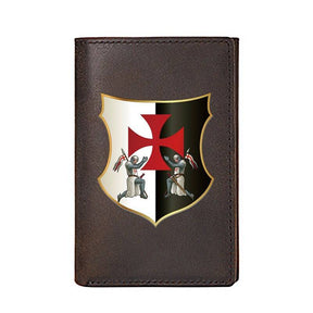 Knights Templar Wallet - Genuine leather - Bricks Masons