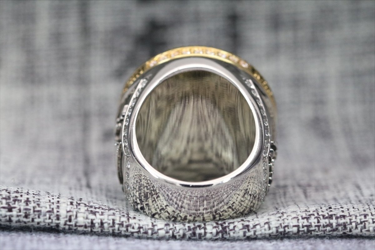 Master Mason Blue Lodge Ring - Sterling Silver 18k Yellow Gold Plated Face - Bricks Masons