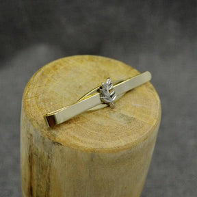 Masonic Tie Bar - Gold Plated Acacia Sprig - Bricks Masons