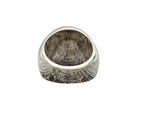 Master Mason Blue Lodge Ring - White Gold Plated With Blue - Bricks Masons