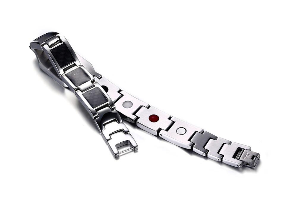 Master Mason Blue Lodge Bracelet - Silver Magnetic Stainless Steel - Bricks Masons