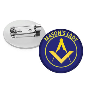 Master Mason Blue Lodge Brooch - Mason's Lady - Bricks Masons