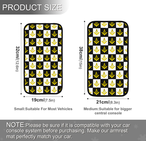 Master Mason Blue Lodge Car Armrest - Various Sizes - Bricks Masons