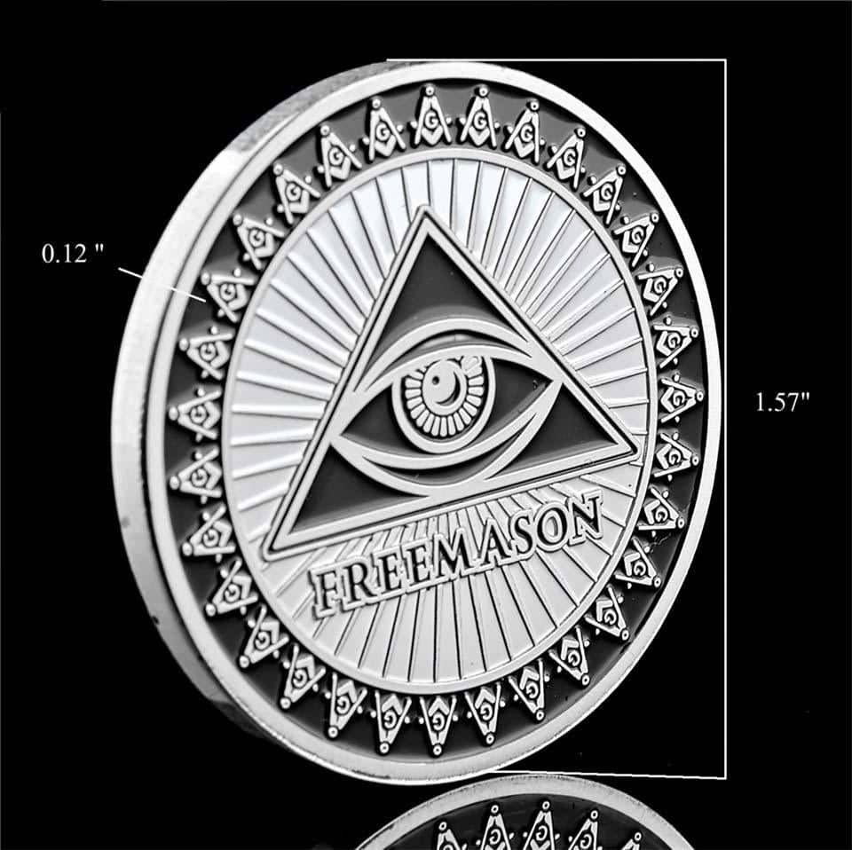 Master Mason Blue Lodge Coin - Commemorative - Bricks Masons