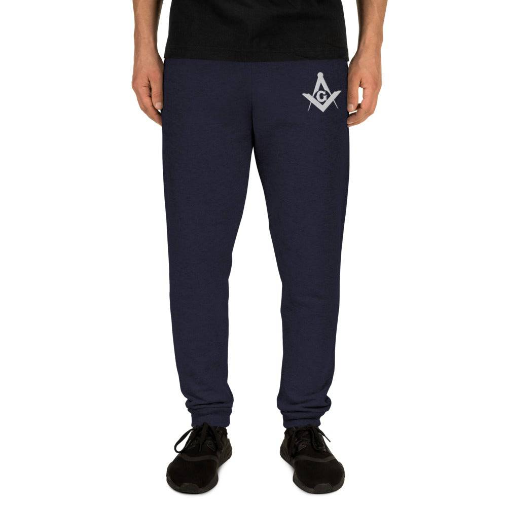 Master Mason Blue Lodge Jogger - Square and Compass G Embroidery - Bricks Masons