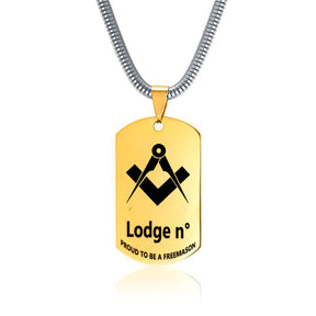Master Mason Blue Lodge Necklace - (Various Colors) - Bricks Masons