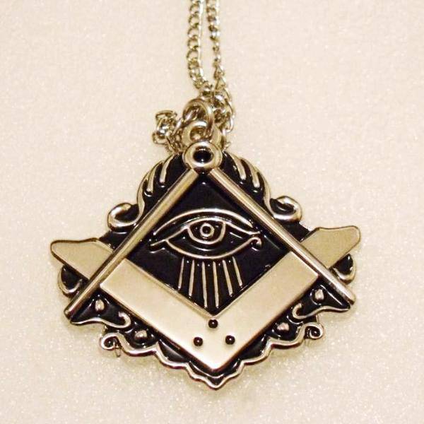 Master Mason Blue Lodge Necklace - Zinc Alloy - Bricks Masons
