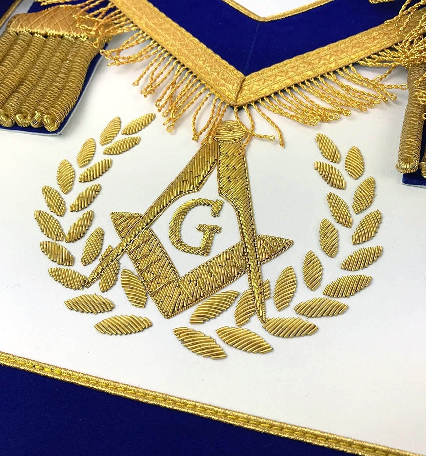 Master Mason Blue Lodge Regalia Set - Hand Embroidery - Bricks Masons