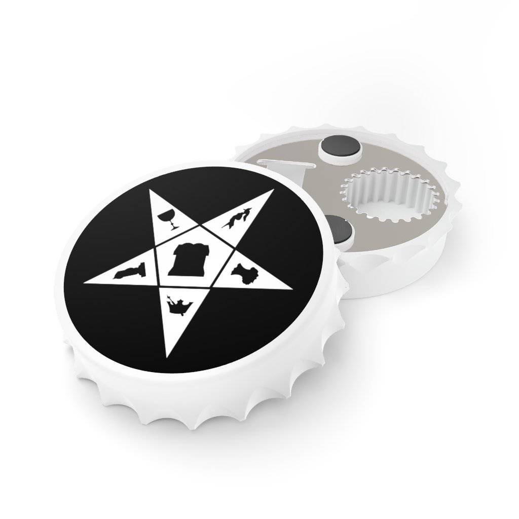 OES Bottle Opener - White - Bricks Masons