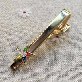 OES Tie Clip - Gold - Bricks Masons
