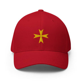 Order Of Malta Baseball Cap - Golden Embroidery - Bricks Masons