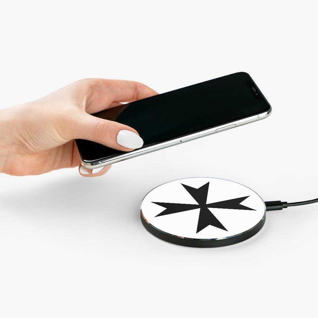 Order Of Malta Wireless Charger - Black & White - Bricks Masons