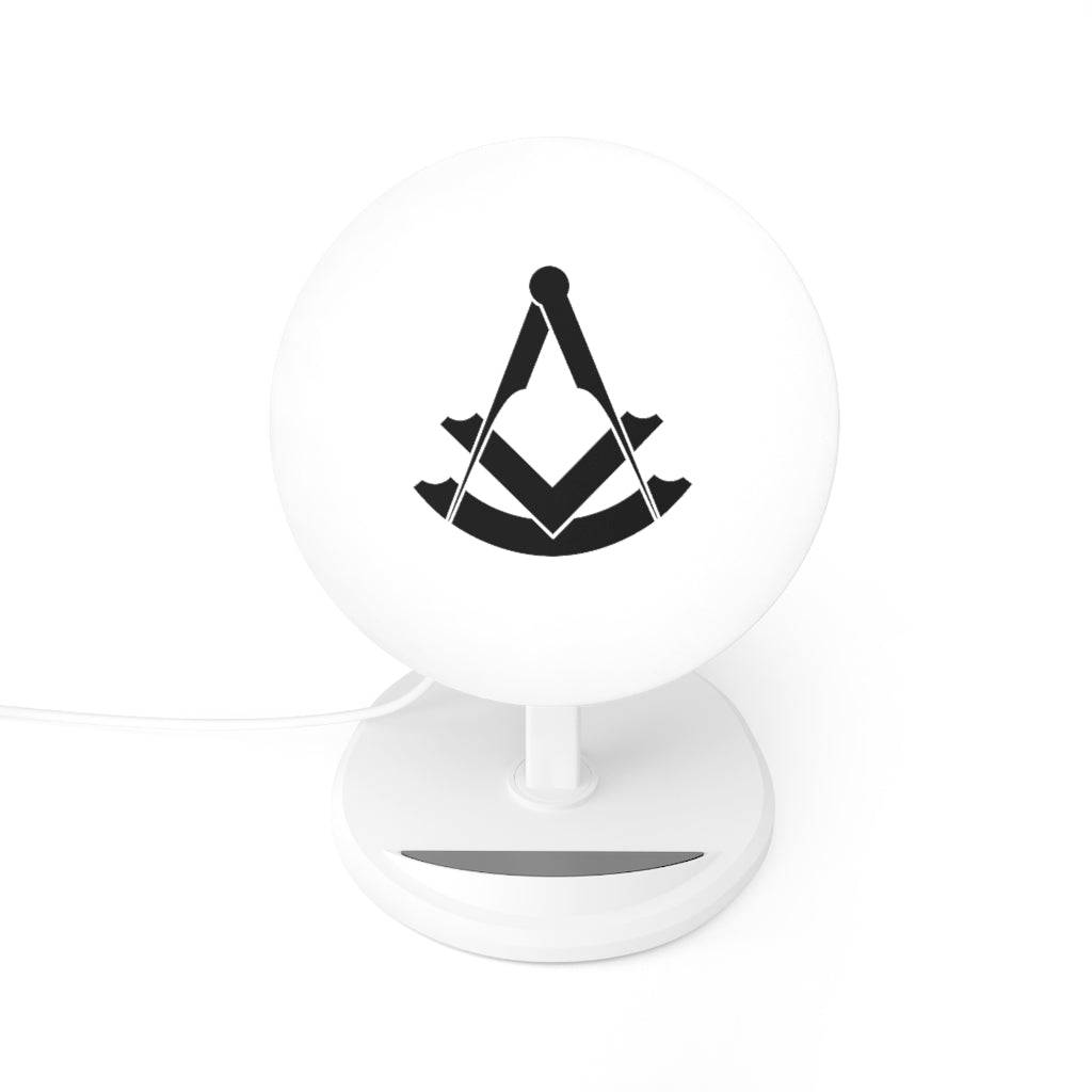 Past Master Blue Lodge Wireless Charger - White - Bricks Masons