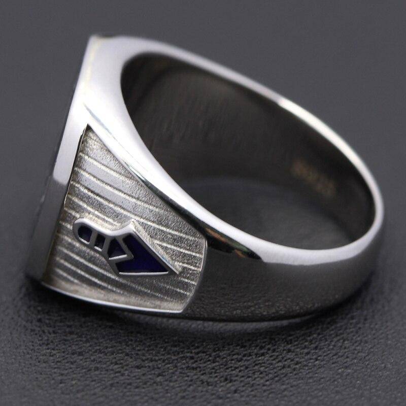 Master Mason Blue Lodge Ring - Sterling Silver