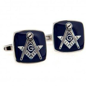 Master Mason Blue Lodge Cufflink - Blue