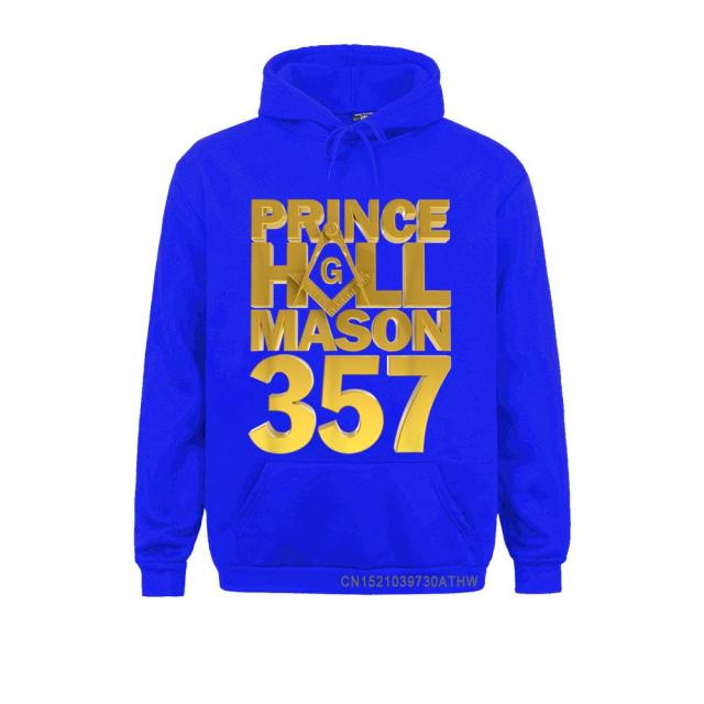 Master Mason Blue Lodge Hoodie - Prince Hall Mason 357 Square and Compass G [Multiple Colors]