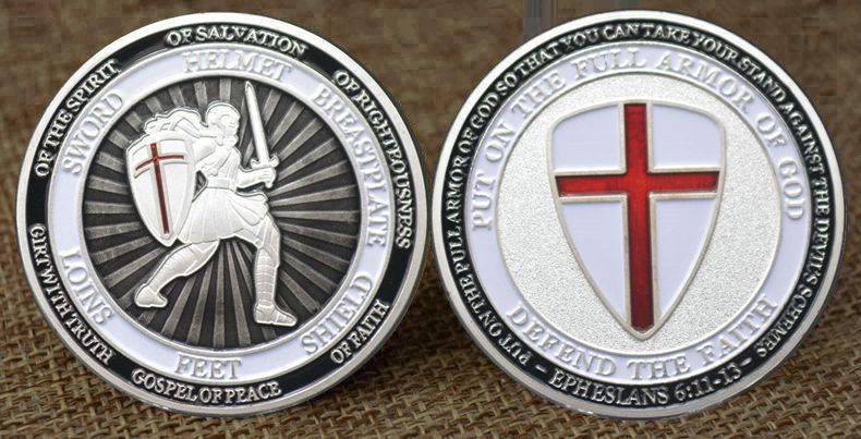 Knights Templar Commandery Coin - Put on The Full Armor of God Ephesians