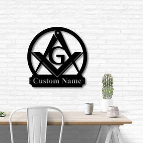 Master Mason Blue Lodge Wall Monogram - Wooden Art