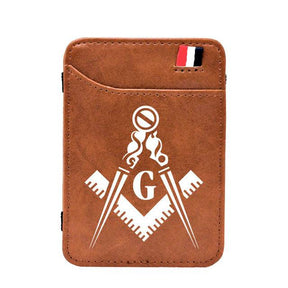 Master Mason Blue Lodge Wallet - With Credit Card Holder (2 Colors)