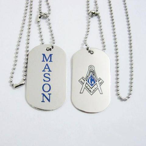 Master Mason Blue Lodge Necklace - MASON Tag