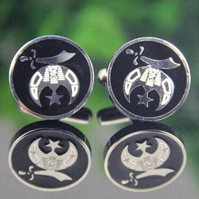 Shriners Cufflink - Black Resin